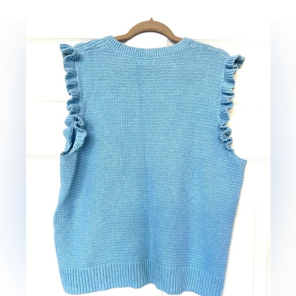 NWT J. Crew Blue Sweater Vest Size XXL - Picture 2 of 5